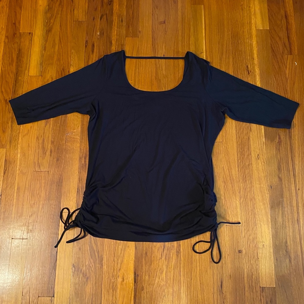 Torrid black scoop neck low back top